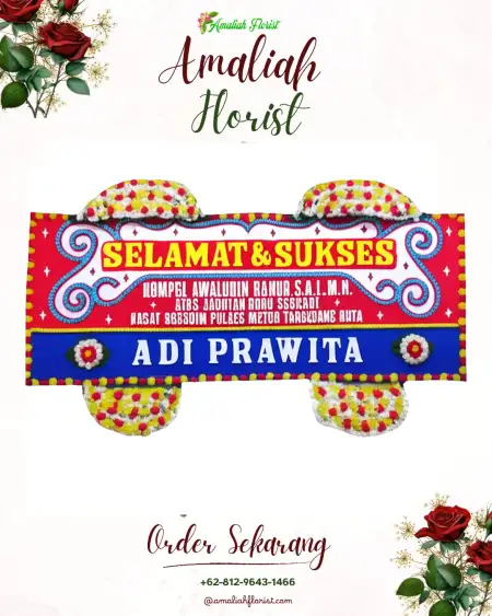 Papan Bunga Ucapan Selamat Gerbosari